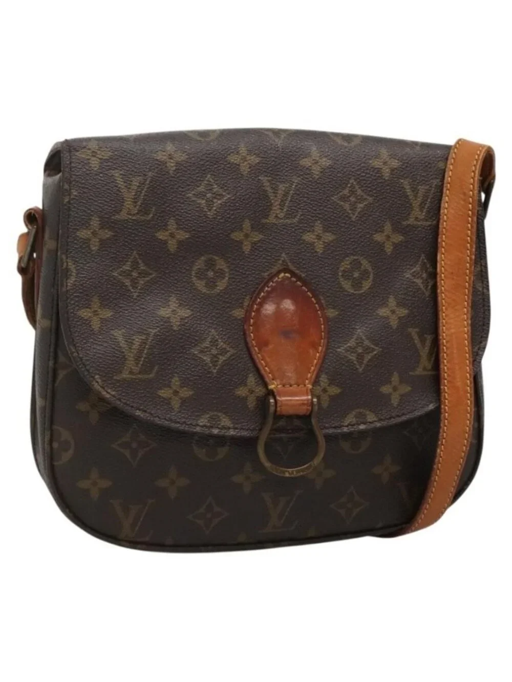 Authentic LOUIS VUITTON Monogram Saint Cloud GM Shoulder Bag M51242 LV